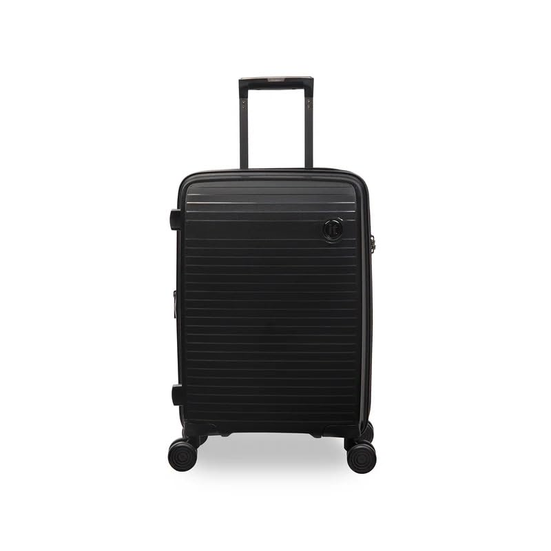 Spontaneous Black Cabin-20 inches Carry-on Luggage Expandable Anti-Theft Zipper Polypropylene Hardsided with TSA Lock 8 Wheel Trolley Bag-image-31