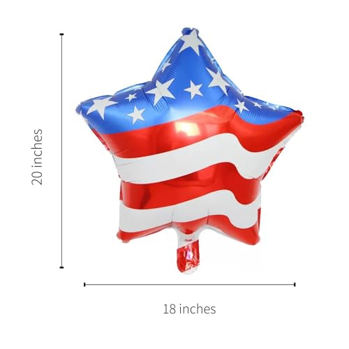 Image of 4th of July Decorations Red White and Blue Balloons Patriotic USA Party Fourth of July Decorations USA American Flag Balloons