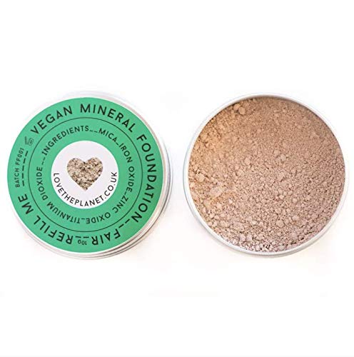 Love the Planet Vegan Mineral Foundation Shade Fair in Refillable Tin