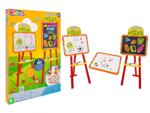 Eichhorn 100002588 Tableau debout pour enfant avec 10 craies, 1 stylo et éponge, inscriptible des deux côtés, avec étagère, rotatif, 13 pièces, 58 x 86 cm, en bois de hêtre, à partir Eichhorn 100002588 Tableau debout pour enfant avec 10 craies, 1 stylo et éponge, inscriptible des deux côtés, avec étagère, rotatif, 13 pièces, 58 x 86 cm, en bois de hêtre, à partir