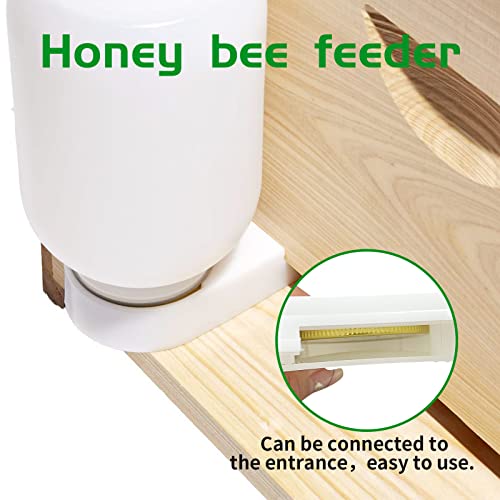 4-PCS-Bee-Feeders-Bee-Entrance-Feeder-Beehive-Feeder-Beekeeping-Perforated-Lid-Fits-Mason-and-Plastic-Jars-Water-or-Sugar-Syrup-4