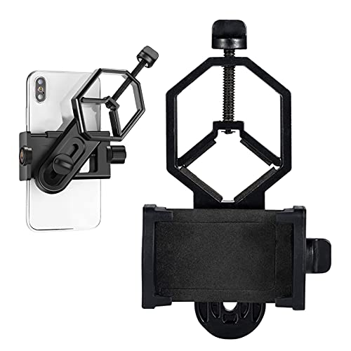 Universal Telescope Cell Phone Adapter Mount,for Microscope, Telescope, and Binocular, Monocular, Night Vision Spotting Scope Fits Almost All Smartphone on The Market