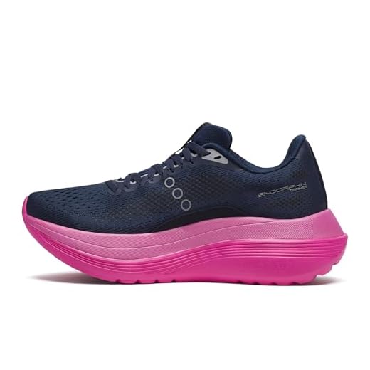 Saucony Endorphin Trainer Femme Bleu Saucony Baskets Endorphin pour homme, Bleu marine/Fucshia, 41 EU