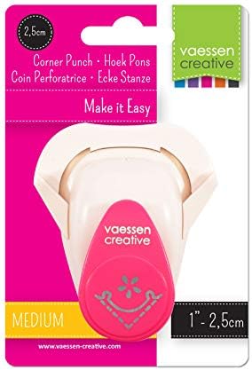 Vaessen Creative Craft Paper Corner Rounder Punch, Daisy, for DIY Projects, Scrapbooking and Card Making, Multi-Colour, 14 x 10 x 5 cm