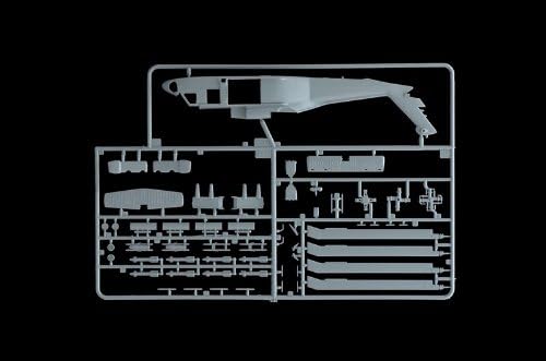 Plastic sprue containing various model kit parts for the UH-60 Black Hawk