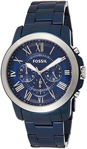 Fossil Grant Chronograph Blue Dial Blue 