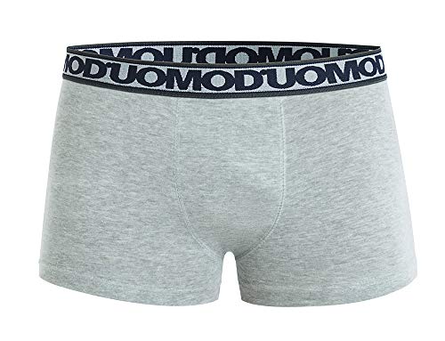 Kit 2 Cuecas Boxer Duomo Masculino, Branco/Mescla, G