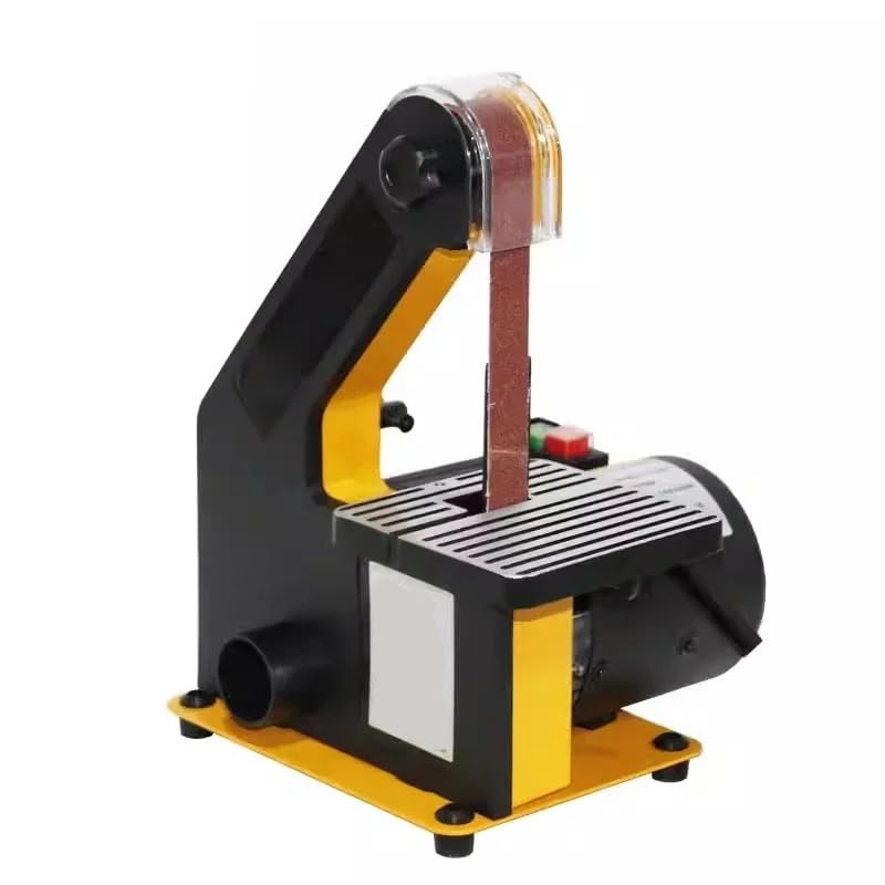 Mini szlifierka taśmowa do użytku domowego polerka, mała elektryczna szlifierka nożowa do ciągnienia drutu metalowego, gratowania i obróbki drewna polerowanie DIY