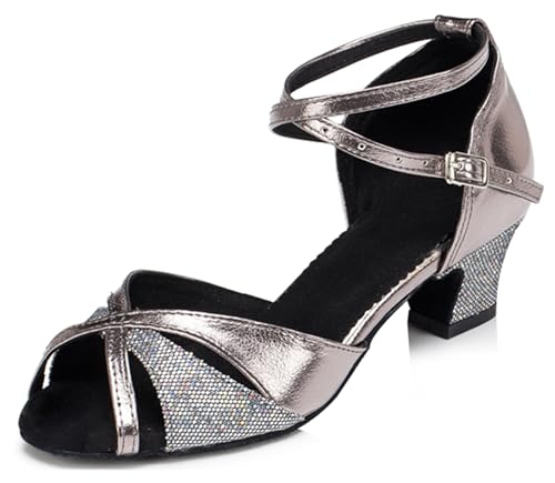 Girls Womens Latin Salsa Dance Shoes Glitter Comfortable Wedding Evening Sandals