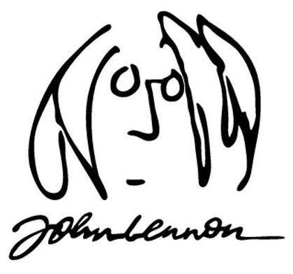 John Lennon Rock Band - Sticker Graphic - Auto, Wall, Laptop, Cell, Truck Sticker for Windows, Cars, Trucks