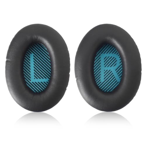 Earpads for Bose QuietComfort 15 QC15 QC25 QC2 QC35/Ae2 Ae2i Ae2w/SoundTrue & SoundLink Around-Ear & Around-Ear II, Ear Pads Cushions Replacement for Bose Headphones