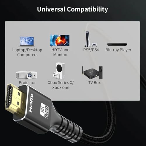 Cable prolongador HDMI 8K para conectar cables cortos en monitores y proyectores 2