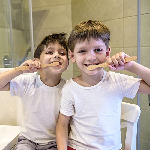 Miresico Kids Bamboo Toothbrushes (6 Pack), Bpa Free Soft Bristles Toothbrush, Eco-Friendly, Natural Toddler Wooden Tooth Brushes, Biodegradable, Compostable & Organic #TOP5