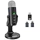 zealsound USB Mikrofon, 2.4GHz Drahtloses Mikrofon für iPhone Handy Android, Schnurloses Kondensator Desktop Microphone mit Rauschunterdrückung,Stum, für Podcast,ASMR,Gaming, aufnahmen, k66 kabellose