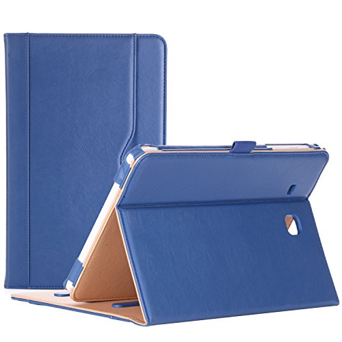 ProCase Galaxy Tab E 9.6 Case – Vintage Stand Folio Case Cover for Galaxy Tab E 9.6"/ Tab E Nook 9.6-Inch Tablet (SM-T560 / T561 / T565 and SM-T567V Verizon 4G LTE Version) -Navy
