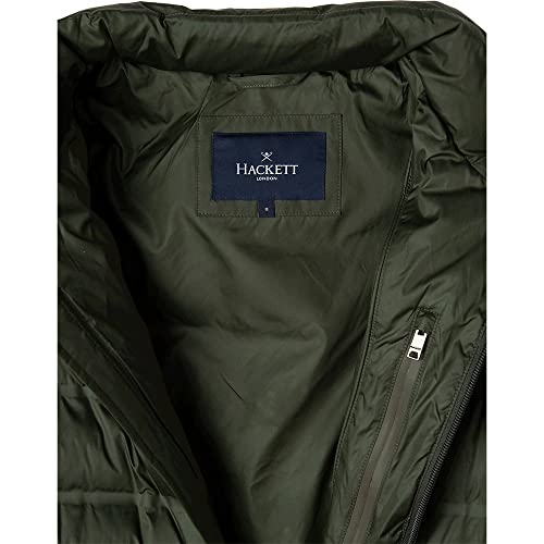 Hackett London Para Hombre. HM402731 Abrigo Lw Moto Verde (Xxl), Casual, PoliéSter - 6