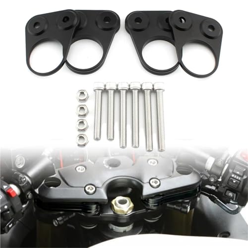 Kit entretoises de guidon moto anti-fatigue avec pince pour Suzuki Hayabusa GSX1300R
