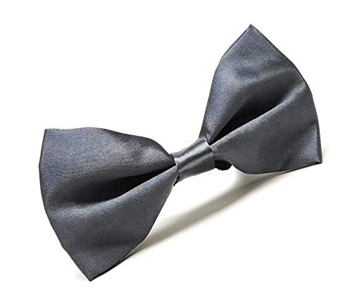 Image of JAGMOOLYA Products The Perfect Classic Satin Pre-Tied Bow Tie Formal Solid Tuxedo Bowtie Adjustable Length Many Colors and Styles Bow for Adults and Children