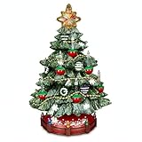 Vintage Musical Bubble Light Tabletop Christmas Tree, The Bradford Exchange Collectible