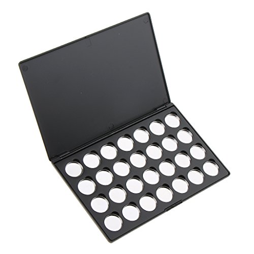 kesoto Magnetic Empty Palette Box Eyeshadow Powder Blush Concealer Contour Makeup Case +28 Round Pans