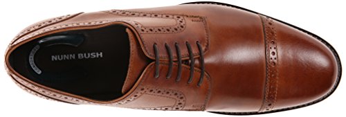 Nunn Bush Men's Norcross Cap Toe Oxford, Cognac, 11.5 Wide #TOP4
