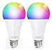 Produktbild Alexa Smart LED Lampe ZigBee Glühbirne E27/A60 Farben Birne RGBCW Dimmbare 9W=60W 2700-6500K Sprachsteuerung/APP-Fernbedienung Timing Kompatibel mit SmartThings Hub, Amazon Echo 2 PACK