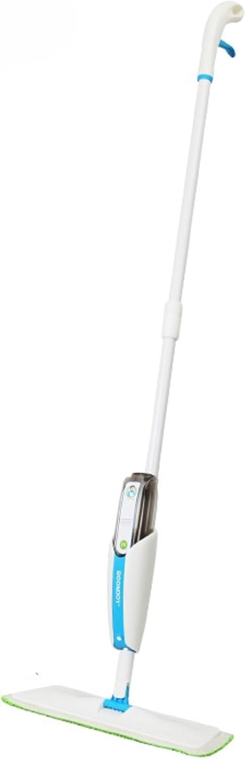 Washable Mat Spray Mop, 300ML Refillable Spray Mop for Floor Cleaning with 2 Reusable Superfine Fiber Pads 360° Swivel Mops Head for Hardwood Tile Laminate Floors Lightweight