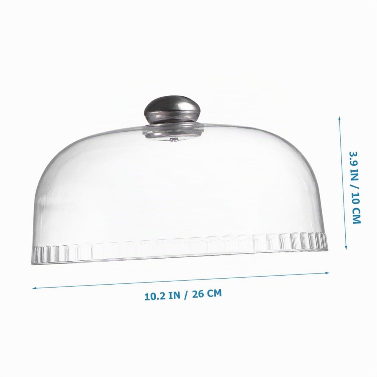 MAGICLULU 1 Pc cubierta de plástico transparente cúpula de campana de queso cubiertas de conservación de alimentos vidrio cubierta de comida de escritorio cubiertas de postre PD