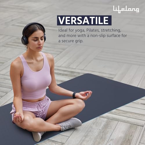 Lifelong 6mm Dual Color TPE Yoga Mat — Yoga Mats - image 6