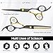 Wenshall Professional Black Gold Hair Scissors 6.89