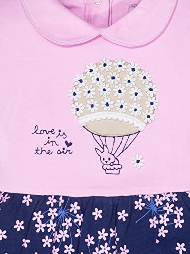 Image of Baby GO Cotton Baby Girls Frock Dress with Bow | Full Sleeve Casual Dress | Checked Winter Wear Princess Skirt Outfit for New Born Baby Girls