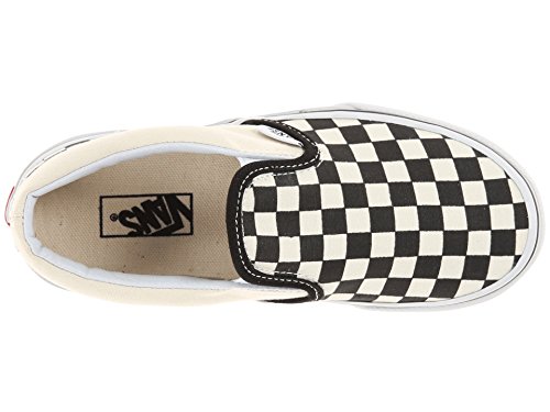 Vans Vans Kids Unisex Classic Slip On, (Checkerboard) Black/White, Size 2.5 Little Kid