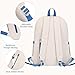 Lohol Classic Backpack for Girls Boys Teens, Lightweight Bookbag for School Travel College, 12.2 * 5.7 * 17.3 Inches (Blue/Blue)