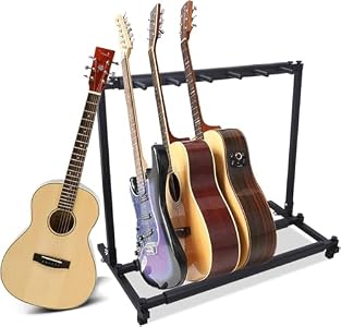 Sturdy and Durable Guitar stand made of high quality iron with a spray process, it can resist wear, corrosion and deformation, and can be used for a long time. COMPREHENSIVE PROTECTION Guitar stand The guitar stand is covered with soft sponge padding...