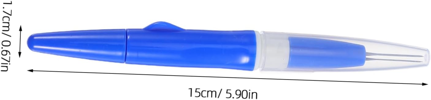 NUOBESTY 1 Set Needle Felting Pen Tool Comfortable Grip Punch Needle Craft Pens for DIY Patchwork and Felt Projects Includes Protective Cap for Safety and Portability