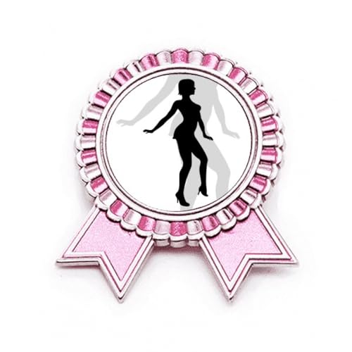 Broche Hot Woman en métal rose M aux finitions soignées et durables