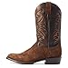 ARIAT BMVY9 Mens Bankroll Western Boot Hippo Tan Suede/Brooklyn Brown 12