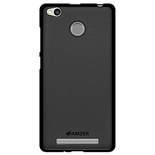 AMZER Pudding Soft Gel TPU Skin Fit Case Cover for Xiaomi Redmi 3 - Black