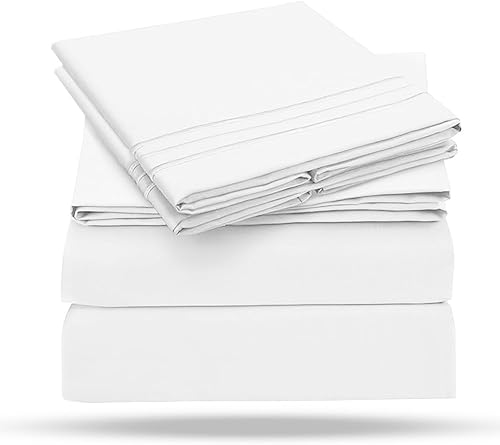 Miniatura 2 de Juego de 3 sábanas de tamaño individual de 3 a 100 % microfibra, extra suaves y sin arrugas, juego de 3 sábanas para cama de tamaño individual con