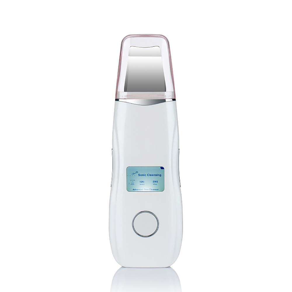 MU Detergente per la pelle del viso, Scrubber per la pelle del viso Rimozione di punti neri Pulizia della pelle dei pori Peeling, Strumento di bellezza per display a led per pulizia profonda del viso