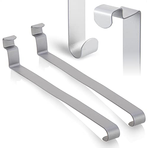 COM-FOUR® 4x Haczyki na Drzwi ze Stali Nierdzewnej - 26 cm do Wienców i Dekoracji - Wieszaki na Drzwi i Ubrania do Wewnątrz