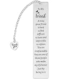 Ouligay Friend Bookmarks for Women Book Lovers Gifts Book Marks for Reading Women Long Distance Friendship Gift Best Friend Birthday Gifts for Bestie Bestfriend BFF Christmas Reader Books Club