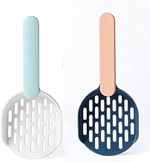 croselyu Pet Cat Litter Scoop Filter Cat Litter Cat Poop Cleaning Tool High-grade ABS Plastic Cat Litter Scoop Is Durable and Easy To Clean, 1 Pce (Blue)