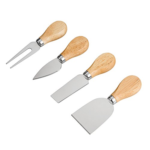 Yxchome 4 Cheese Knives Set-Mini Knife, Butter Knife & Fork #TOP3