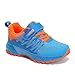 Kids Sneakers for Boys Girls Running Tennis Shoes Lightweight Breathable Sport Athletic Blue Orange A Size US 13 Little Kid