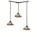 Kichler 4900ANO Metal Mini Multi Pendant Hanger, Art Nouveau Bronze, (Canopy Only, Pendants Sold Separately)