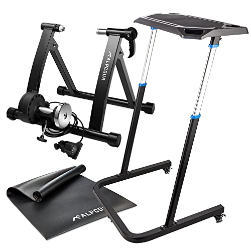 Alpcour Magnetic Bike Trainer with Desk
