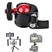 Aluminum Alloy Mini Ball Head, 360 Degree Rotation, 1/4 inch Screw Mount for DSLR Camera Fill Light