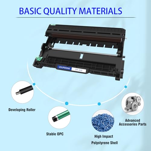 SuperInk Compatível com bateria de substituição para Brother DR630 DR-630 DR 630 para uso com HL-L23