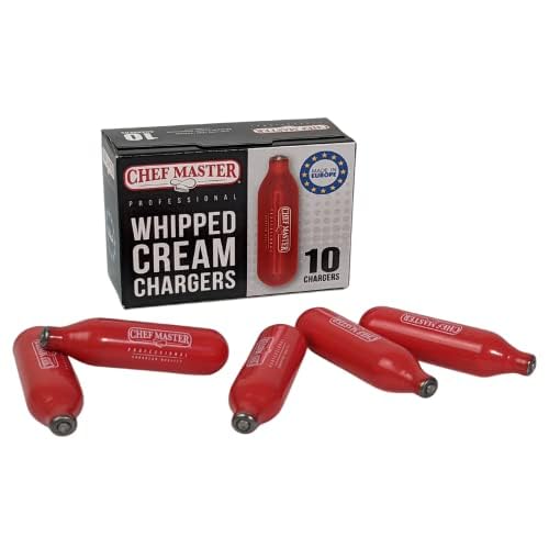 Chef Master N2O Whipped Cream Chargers (10 Pack)